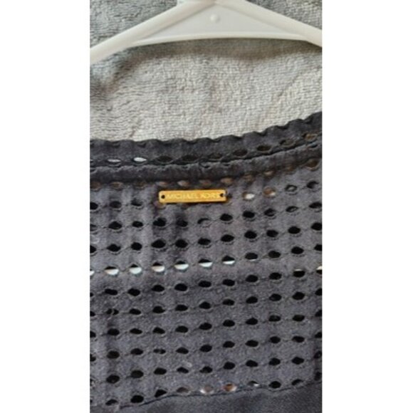 Michael Kors Black Mesh & Polyester Womens Dress M - Picture 3 of 5